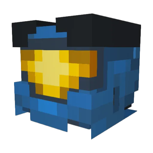 SpartanWOMP Minecraft avatar head, 3D render