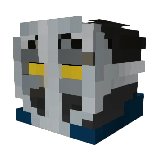 Spartan_87_2 Minecraft avatar head, 3D render