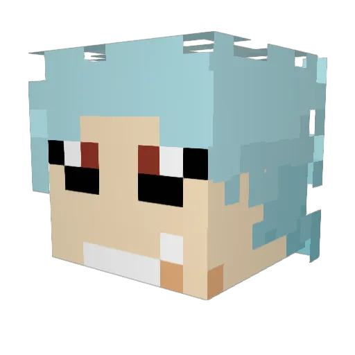 Spartanese Minecraft avatar head, 3D render