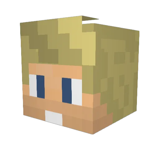 Spartanwolf67 Minecraft avatar head, 3D render