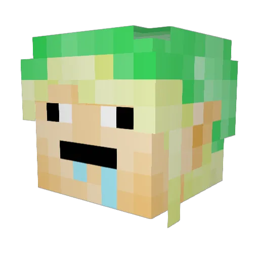 Spartathegamer Minecraft avatar head, 3D render