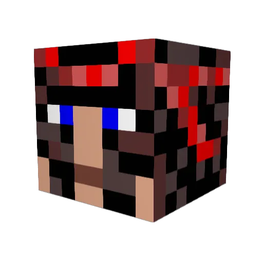 Spartavion Minecraft avatar head, 3D render