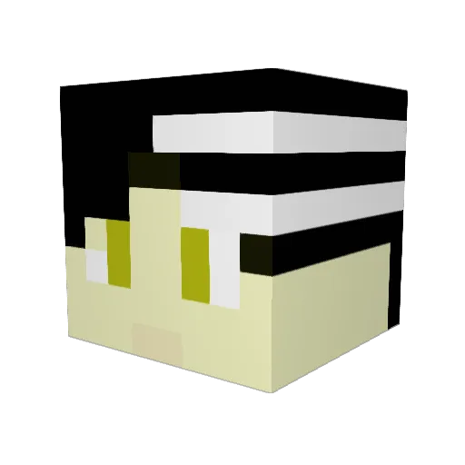 SpartenWolf Minecraft avatar head, 3D render