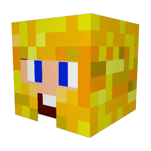 Spartianin12 Minecraft avatar head, 3D render
