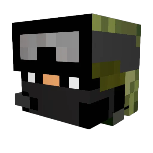 Spartizzz Minecraft avatar head, 3D render