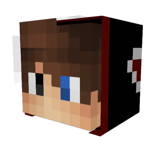SpartnGamer29 Minecraft avatar head, 3D render