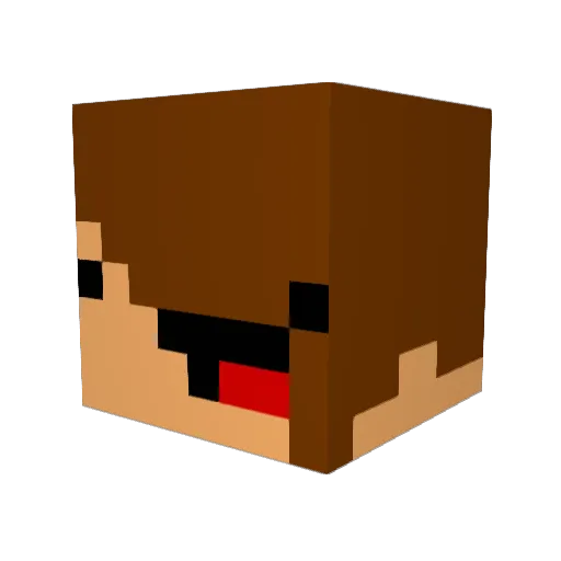 Spartonatar Minecraft avatar head, 3D render