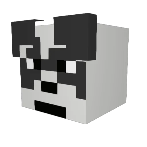 Spartou33 Minecraft avatar head, 3D render