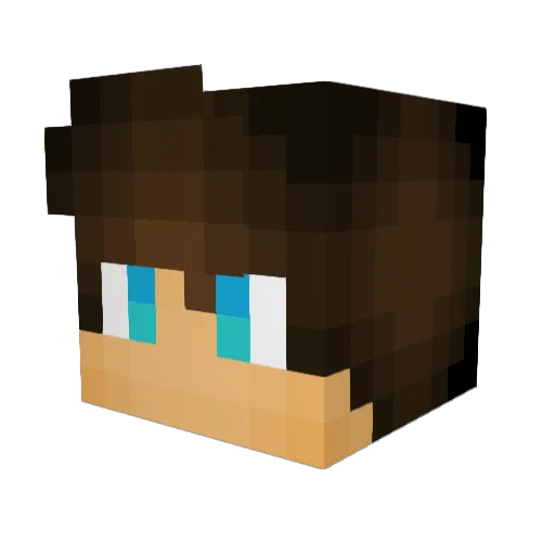 SpartyCris Minecraft avatar head, 3D render