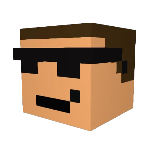 Spartyparty97 Minecraft avatar head, 3D render