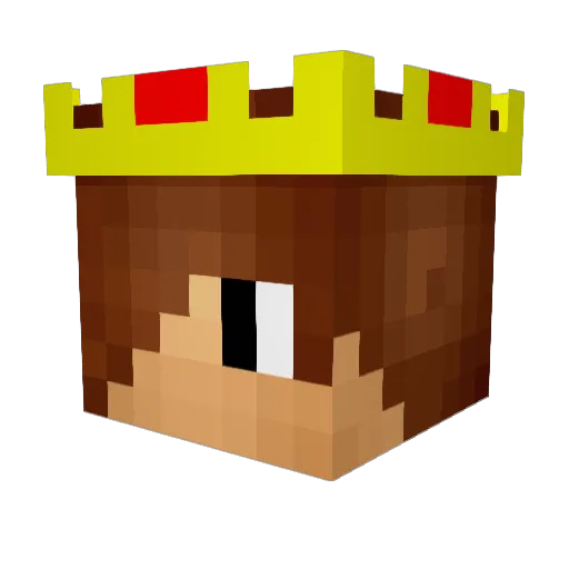 Spatabaz Minecraft avatar head, 3D render