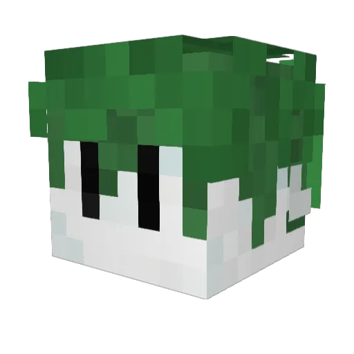 Spatial_ Minecraft avatar head, 3D render