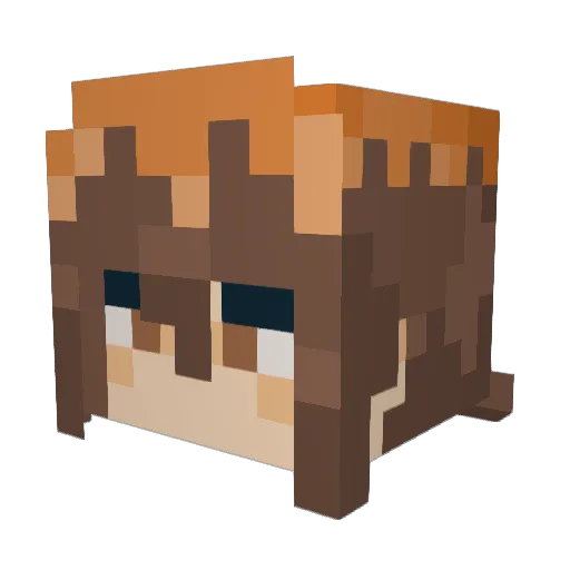 SpatioTorK Minecraft avatar head, 3D render