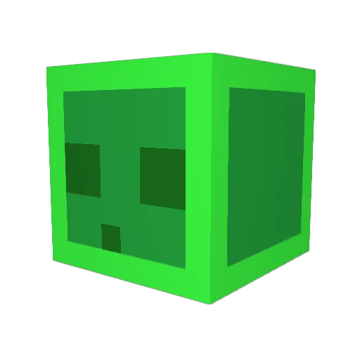 Spatzplay Minecraft avatar head, 3D render