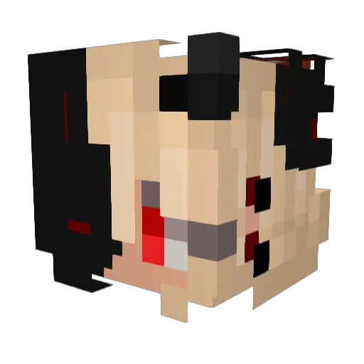 SpawnOfHell Minecraft avatar head, 3D render
