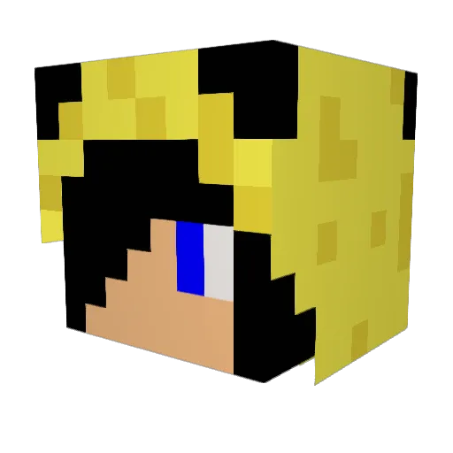 Spawn_AC Minecraft avatar head, 3D render