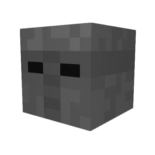 Spawndown Minecraft avatar head, 3D render