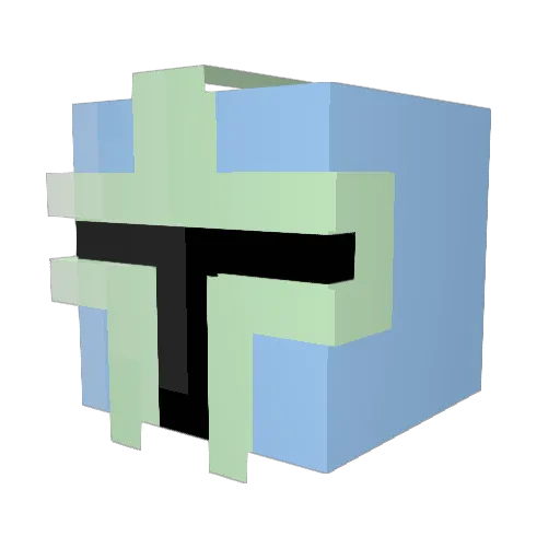 Spawnf3rkel Minecraft avatar head, 3D render