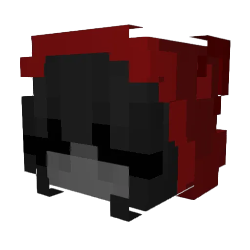 Spawnplayer_ Minecraft avatar head, 3D render