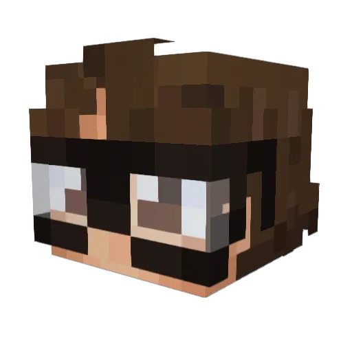 Spawny089 Minecraft avatar head, 3D render