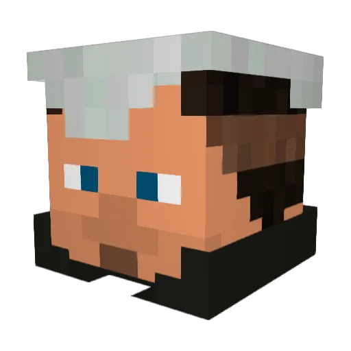 Spaxel Minecraft avatar head, 3D render