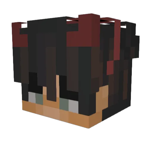 Spayers Minecraft avatar head, 3D render