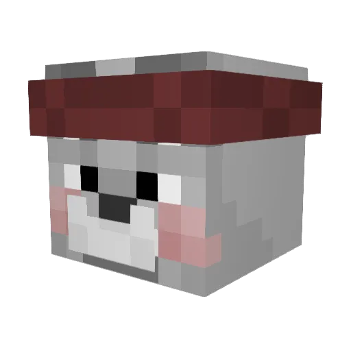 Spaykee Minecraft avatar head, 3D render