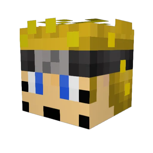 SpazSauce Minecraft avatar head, 3D render