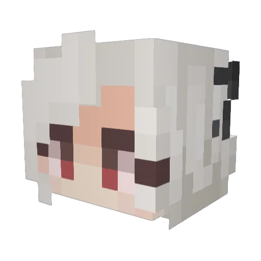 SpazTwelve Minecraft avatar head, 3D render