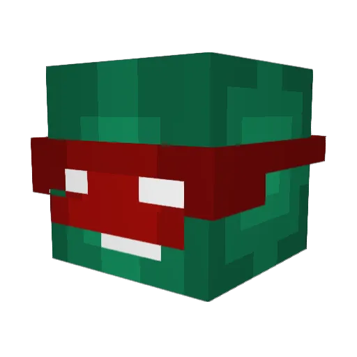 Spaz_E Minecraft avatar head, 3D render