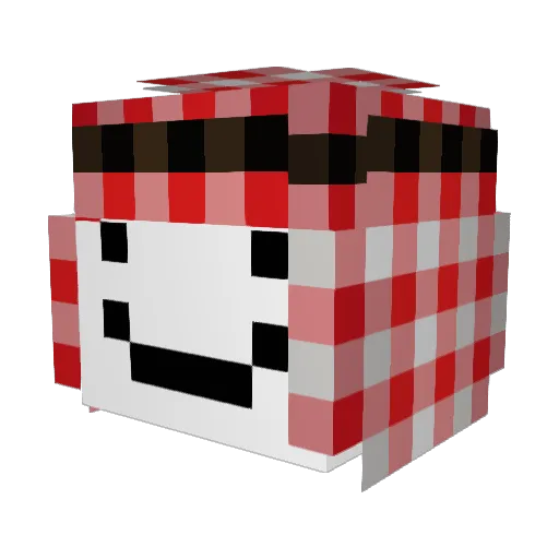 Spazti_ Minecraft avatar head, 3D render