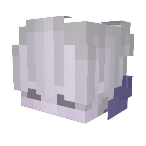 SpazzyRazzy Minecraft avatar head, 3D render