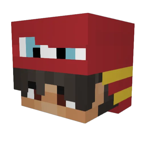 Spc0ny_Czqrnuch2 Minecraft avatar head, 3D render