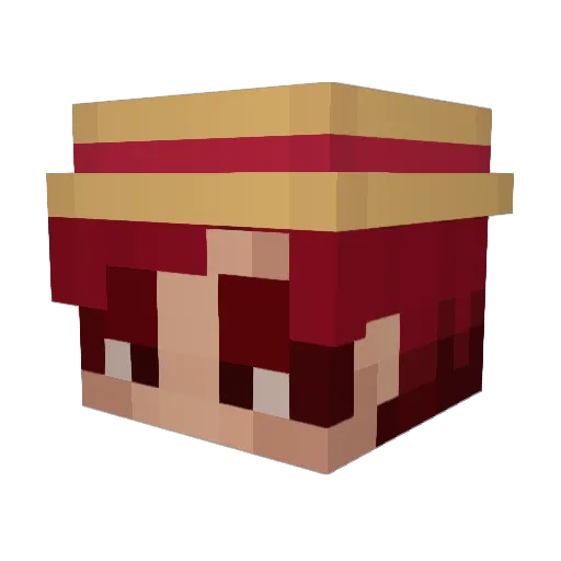 SpcAlev Minecraft avatar head, 3D render