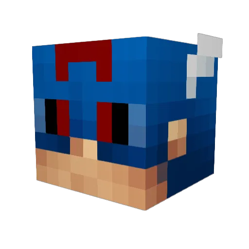 SpdyOG Minecraft avatar head, 3D render