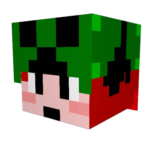 Spe512 Minecraft avatar head, 3D render