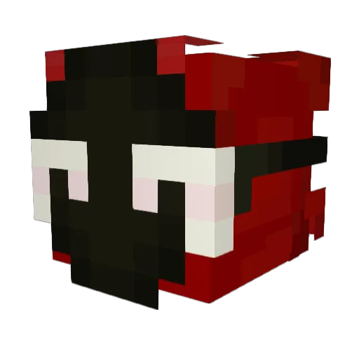 Spear2 Minecraft avatar head, 3D render