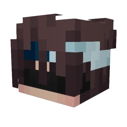 SpearMace Minecraft avatar head, 3D render