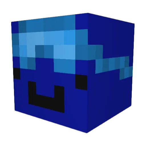 SpearoSa Minecraft avatar head, 3D render