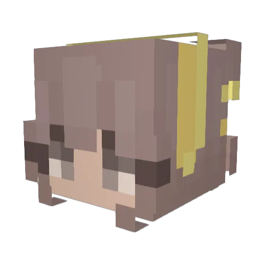SpearyG Minecraft avatar head, 3D render