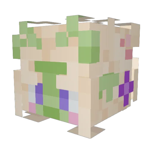 Spearys Minecraft avatar head, 3D render