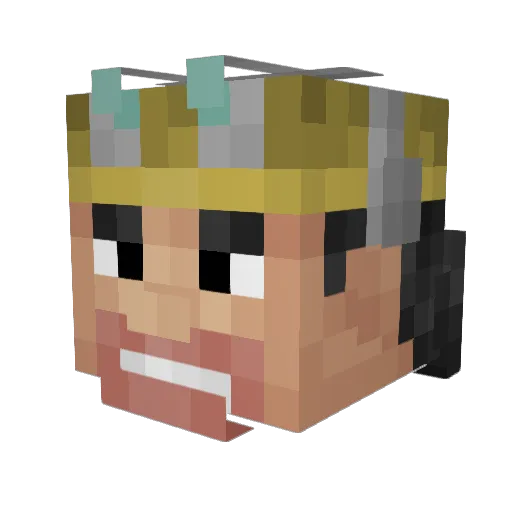 Spec4rmik Minecraft avatar head, 3D render