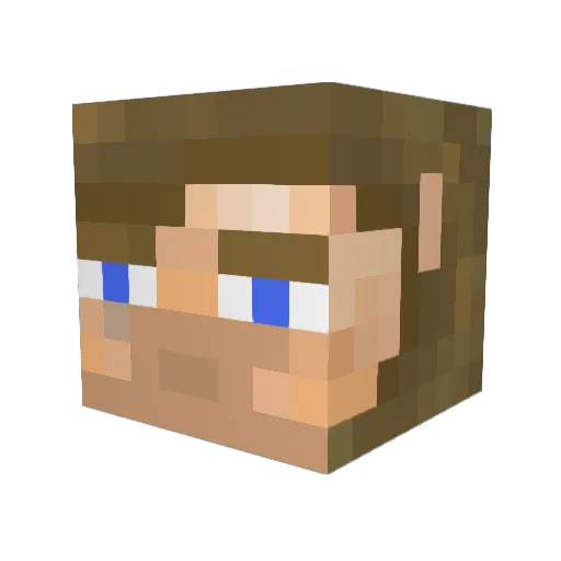 SpecOpsWolf Minecraft avatar head, 3D render