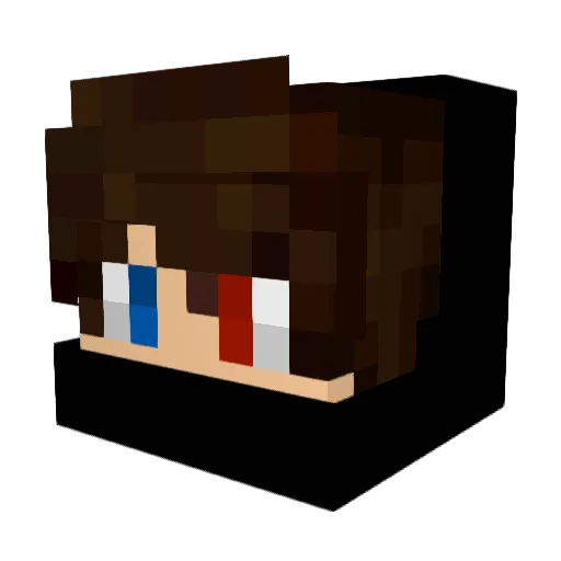 SpecialBigK Minecraft avatar head, 3D render