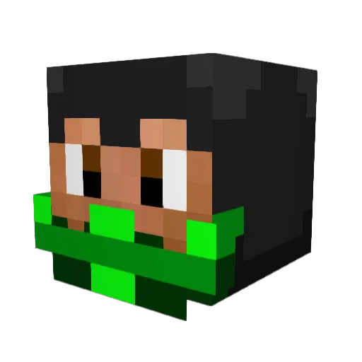 SpecialDestiny Minecraft avatar head, 3D render