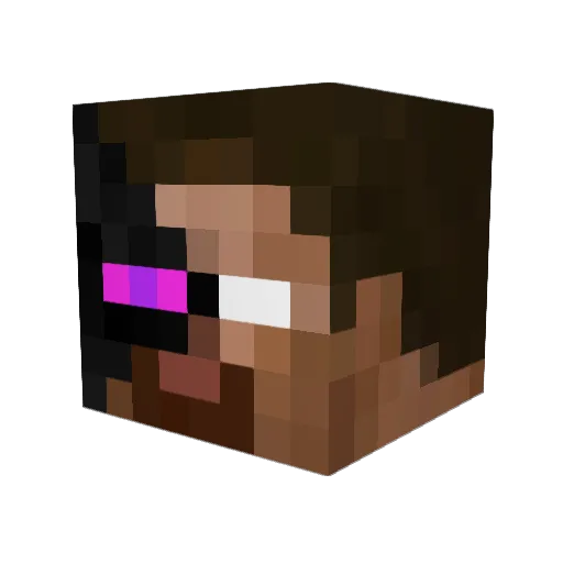 SpecialKJ13 Minecraft avatar head, 3D render