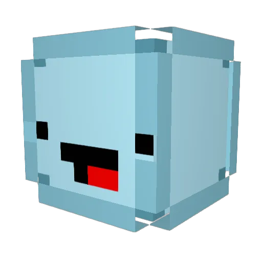 Special_unique Minecraft avatar head, 3D render