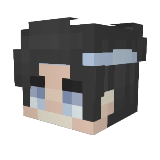 Speciali Minecraft avatar head, 3D render