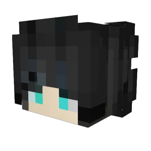 SpecificMommy Minecraft avatar head, 3D render