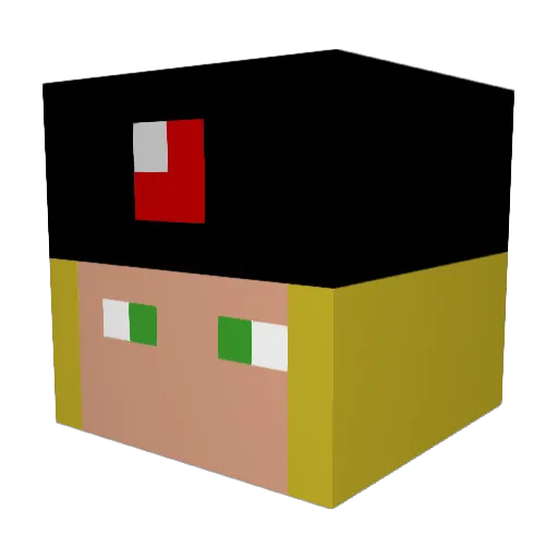 SpecificallyKate Minecraft avatar head, 3D render